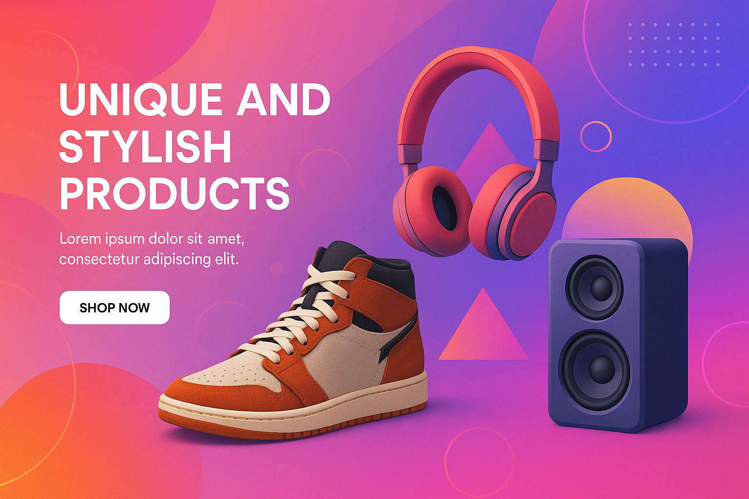 hero image for homepage kind of unique trendy product